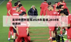 足球世界杯冠军2024年是谁,2034年世界杯